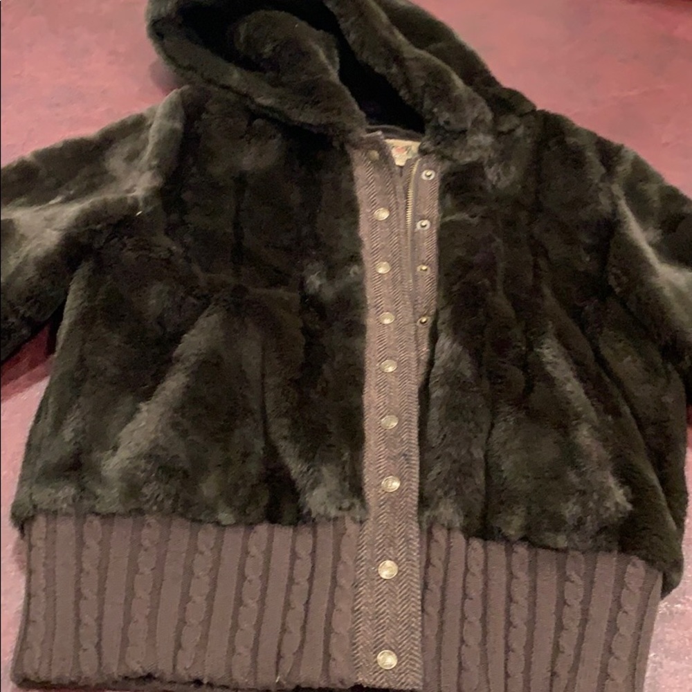 Faux fur jacket